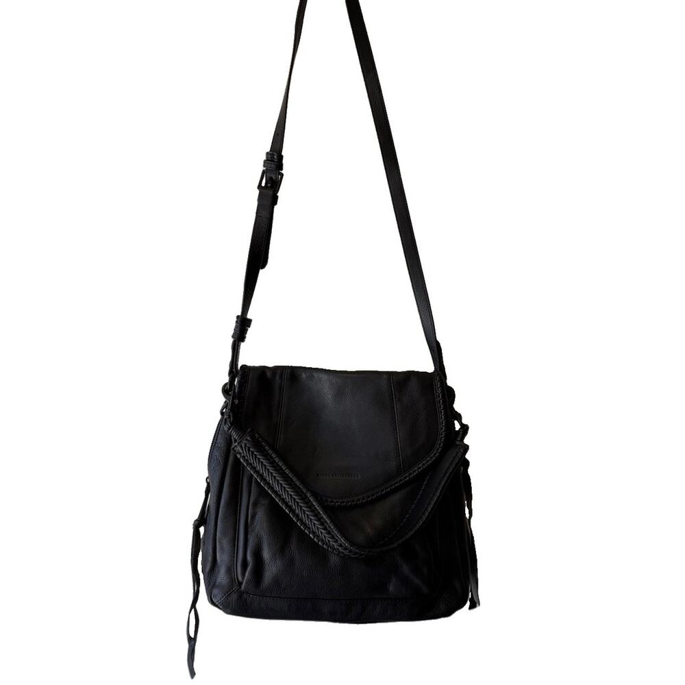 Aimee Kestenberg All For Love Black Leather Convertible Backpack Shoulder Bag - Picture 5 of 16